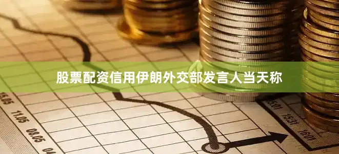 股票配资信用伊朗外交部发言人当天称