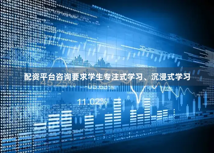 配资平台咨询要求学生专注式学习、沉浸式学习